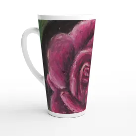 Rosy Pink ~ Latte 17oz Ceramic Mug