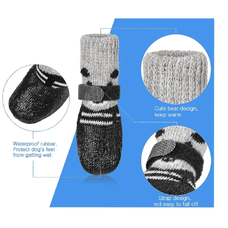 Rubber Soled Sock with Strap