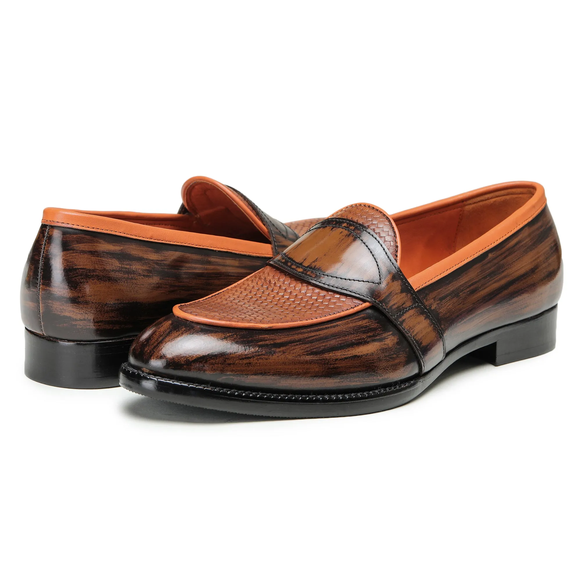 Saddle Loafers - Brown