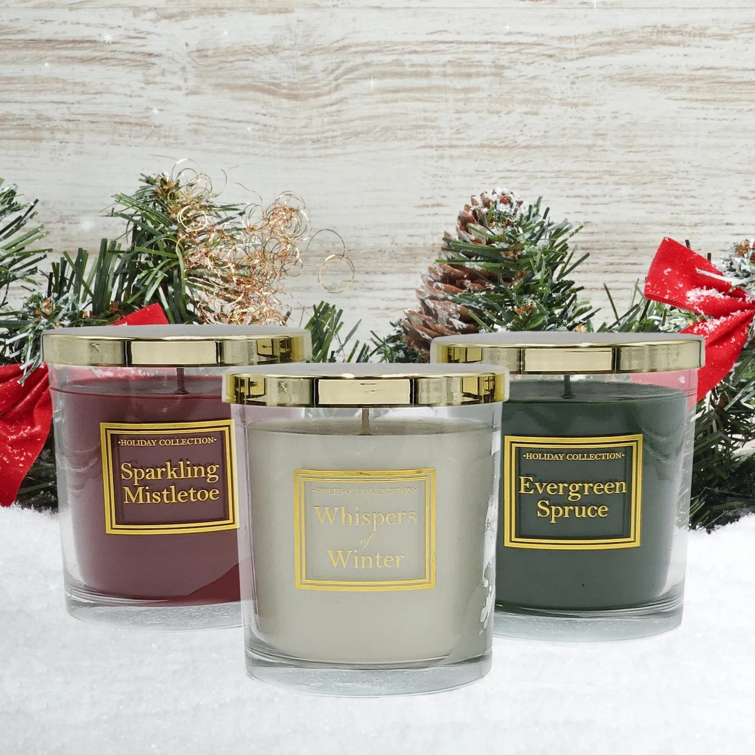 Scented Wax Candles, Holiday Home Collection