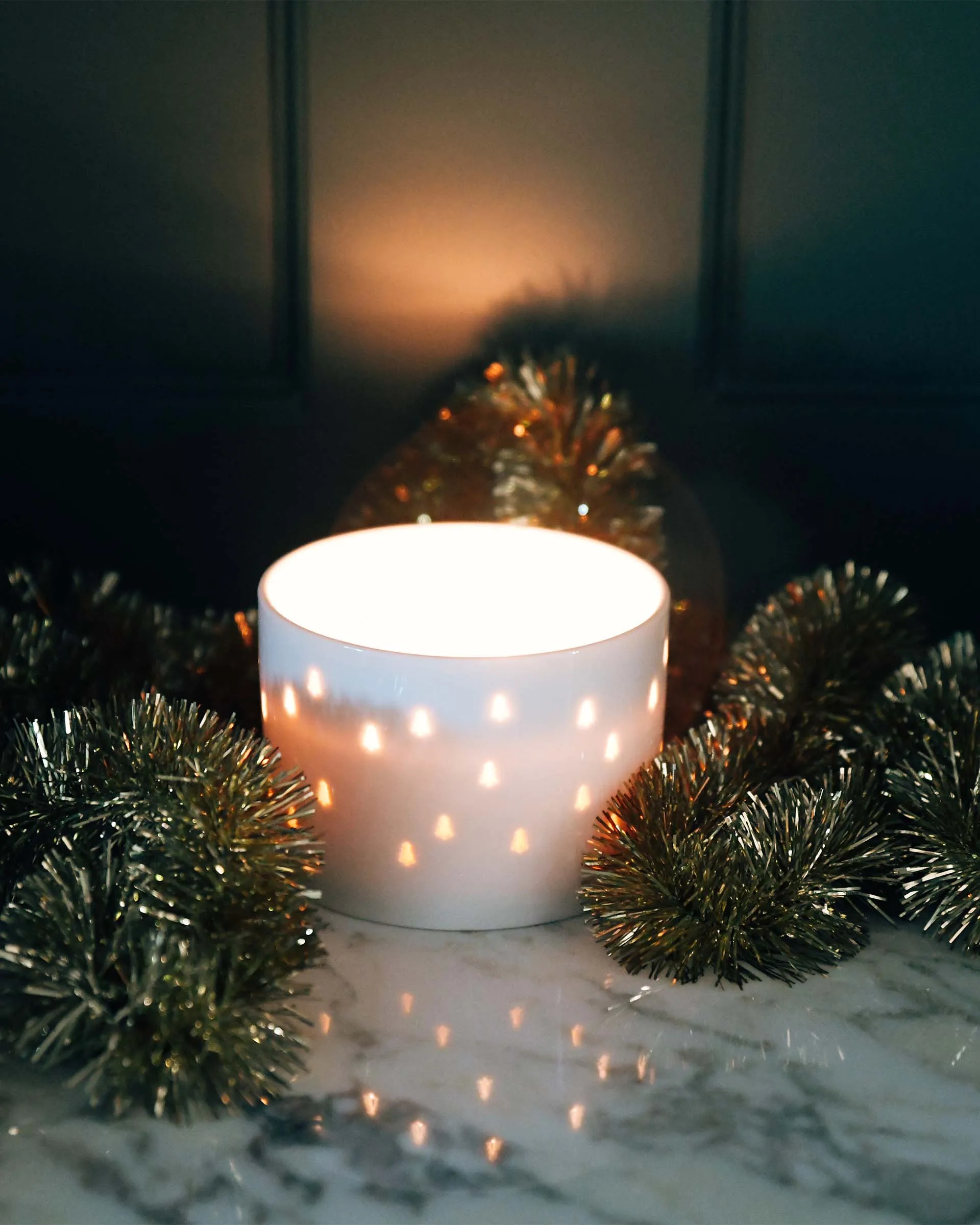 Sea Pines Twinkle Ceramic Candle