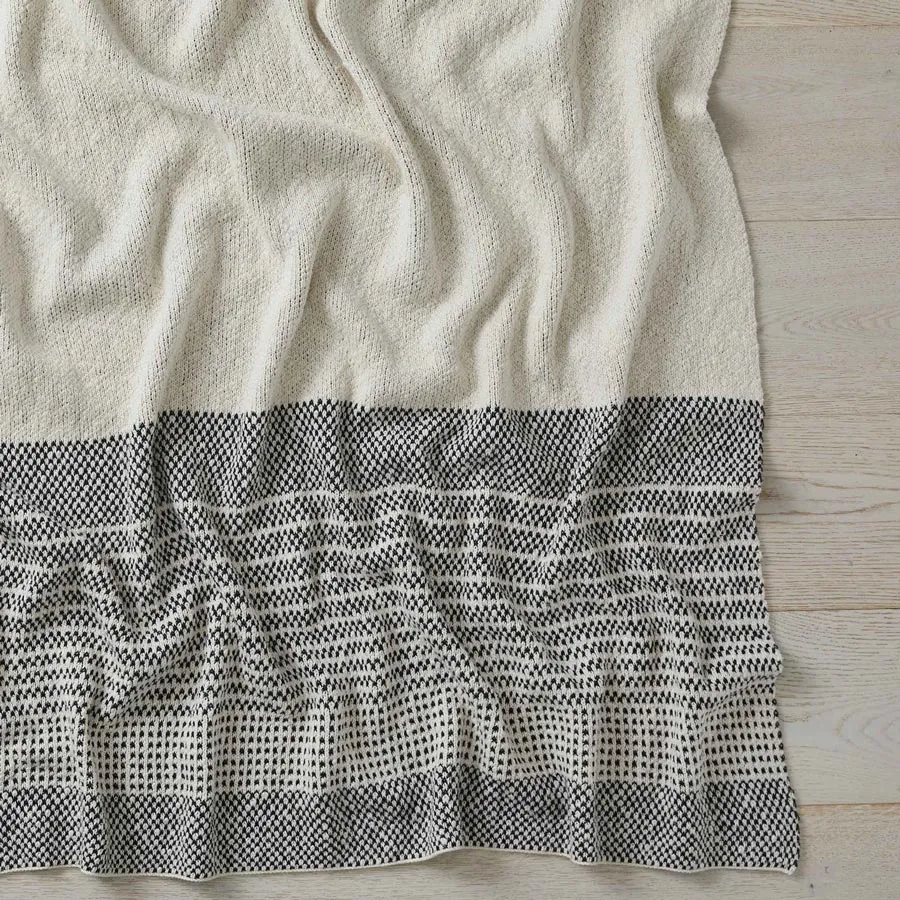 Sonoma Cotton Throw - Onyx