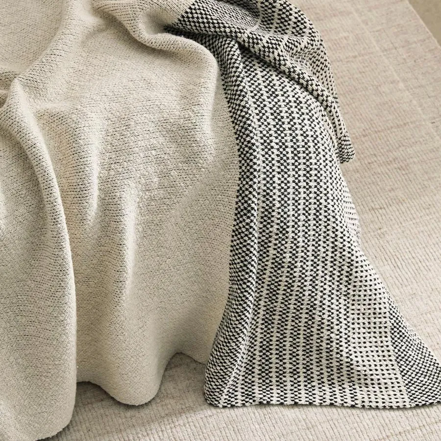 Sonoma Cotton Throw - Onyx