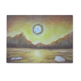 Sunset Hour ~ Glass Chopping Board