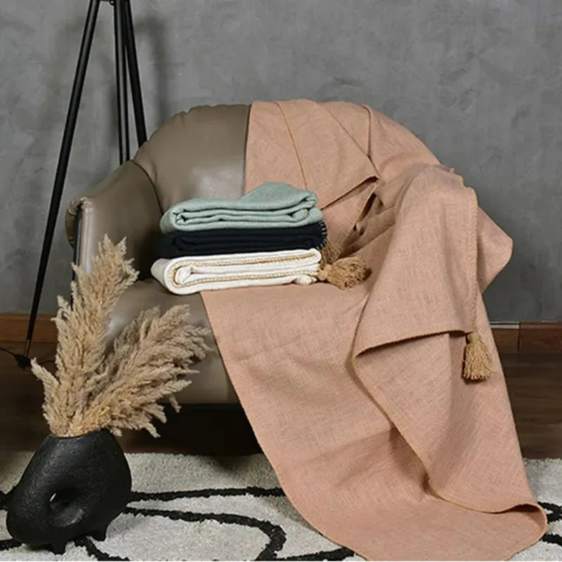 Top Stich Cotton Throw | 71 & 49 Inches