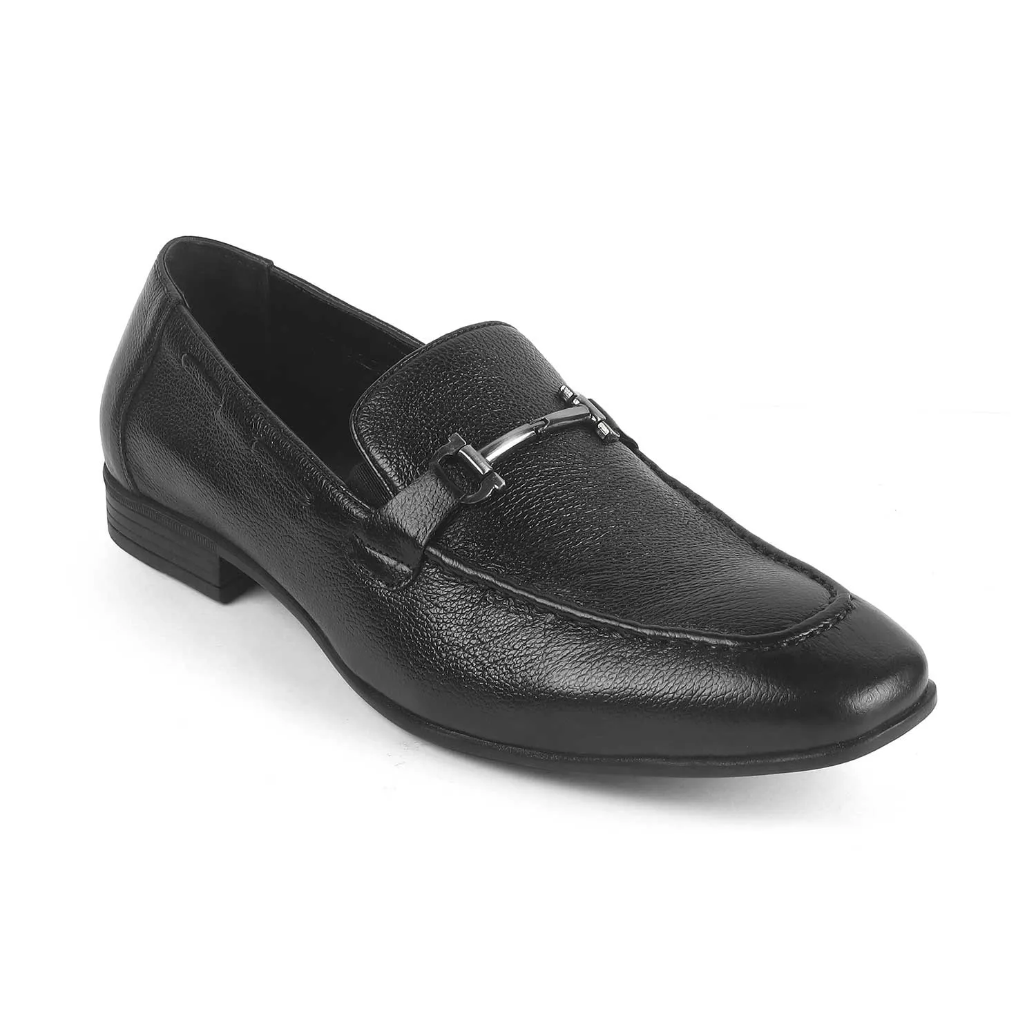 Tresmode Obaa Black Men's Leather Loafers