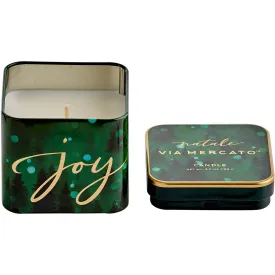 Via Mercato Natale Square Candle - Joy 3.5 oz