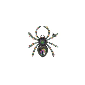 Web Spinning Spider Brooch